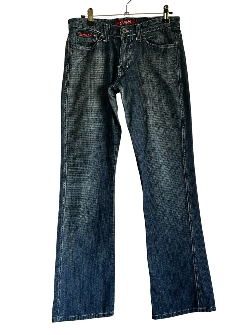ABG Jeans Y2K Flare Bootcut Dark Wash Stretch Denim Casual Streetwear Sz7 Junior
